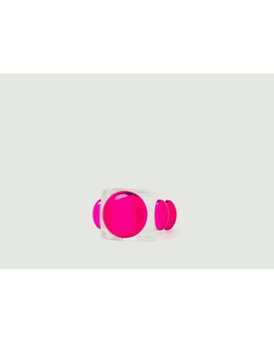 La Manso Plastic Ring Barbarella - Pink