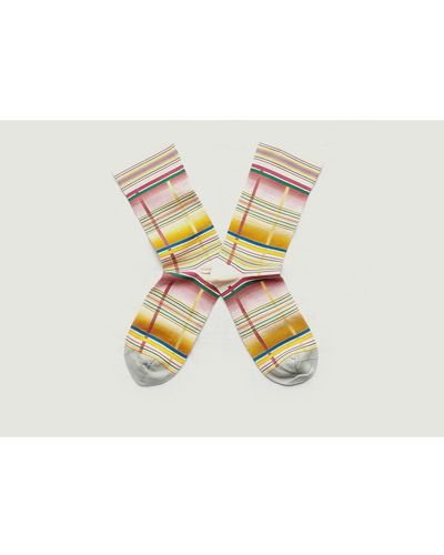 Bonne Maison Multicoloured Multico Socks - White
