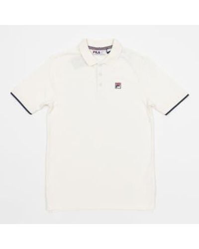 Fila Two Button Tipped Rib Basic Polo In - Bianco