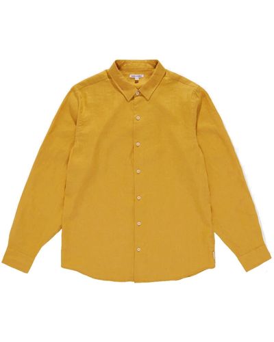Banks Journal Hastings L/s Woven Shirt M - Yellow