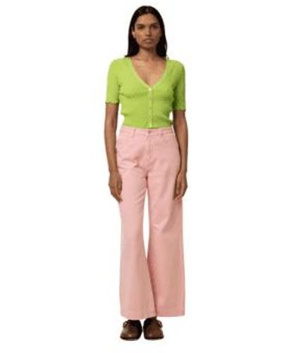 FRNCH Emma pantalones en rosa pálida - Verde