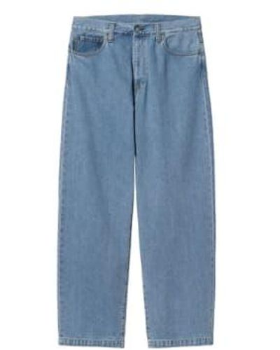 Carhartt Jeans mann i030468 0160 schweres steinwaschen - Blau