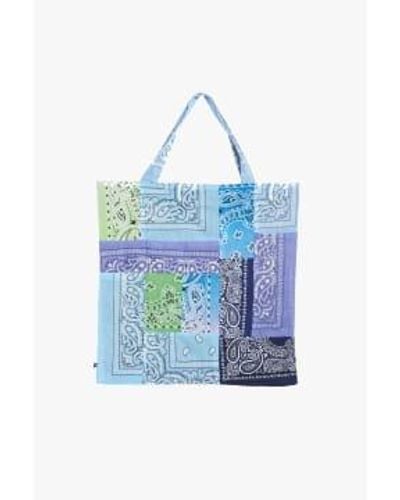 ARIZONA LOVE Bandana Patch Beach Bag O/s / Female - Blue