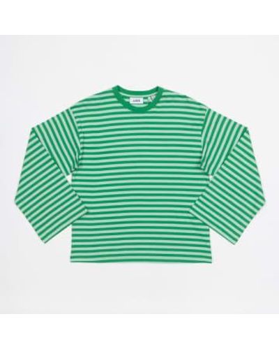 JJXX S Amalie Long Sleeve Stripe T-shirt - Green
