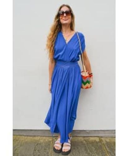 Louizon Yacinthe Cobalt Dress - Blue