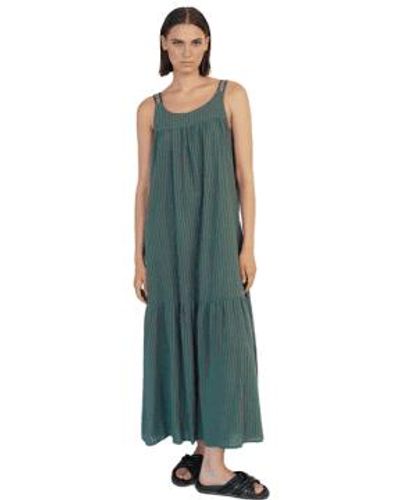 SKATÏE Long Dress With Contrast Straps - Green