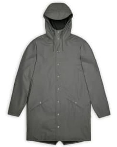 Rains Chubasquero long jacket - Gris