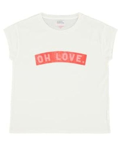 Sisters Department Short Sweet T -shirt Oh Love S - White