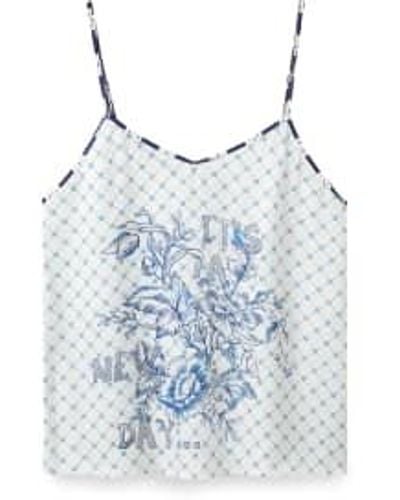 ME 369 Angelique Printed Camisole In Blue