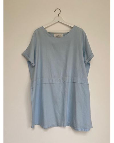 Beaumont Organic Blue Linen Tunic Size S