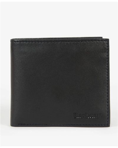 Barbour Black Colwell Billfold Wallet