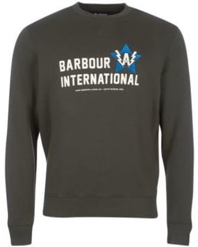 Barbour International Legacy A7 Sweatshirt Wald - Grau