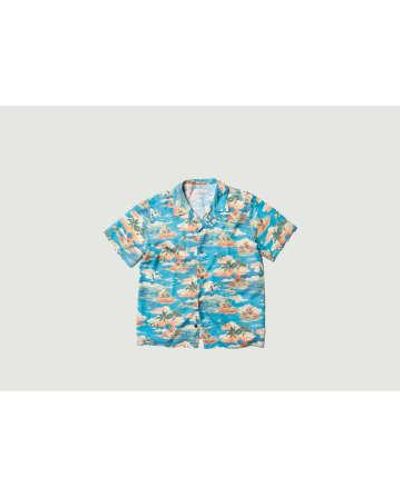 Nudie Jeans Arvid Hawaii Shirt - Blu