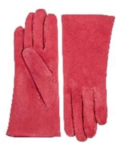 Hestra Scarlet Hairsheep Suede Glove 7 - Red