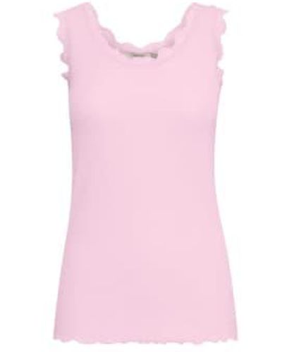 Fransa Hizamond Top In Frosting - Rosa