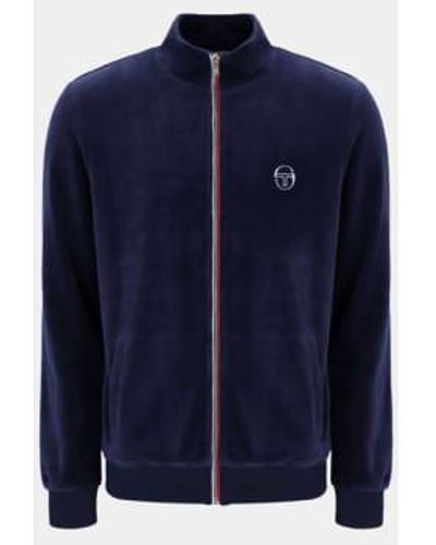 Sergio Tacchini Eddie Velour Track Jacket - Blue