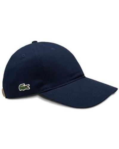 Lacoste Navy Rk 4709 Embroidered Cotton Cap - Blu