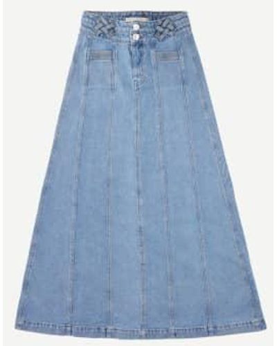 seventy + mochi Willow Skirt Rodeo Vintage Xs - Blue