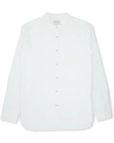 Oliver Spencer Grandad shirt brecon - Blanco