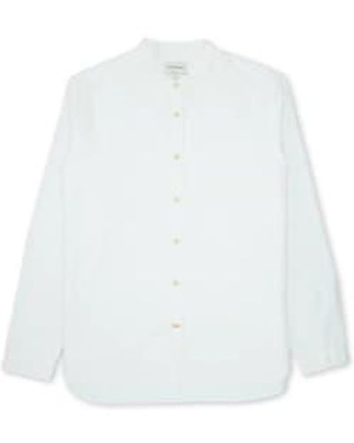Oliver Spencer Grandad shirt brecon - Blanc