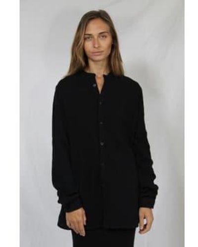 WINDOW DRESSING THE SOUL Cotton Elford Buttoned Shirt - Nero