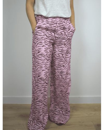 Primrose Park Kylie Trousers Tiger Pink - Multicolore