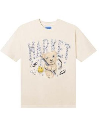 Market Soft Core Bear T Shirt Ecru - Bianco