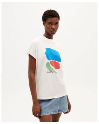 Thinking Mu T-shirt Manifesto en coton biologique - Blanc