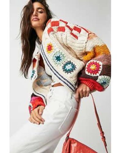 Free People Skies Cardi Medium - White