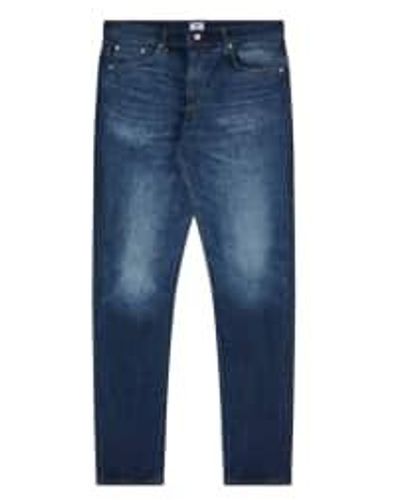 Edwin Pantaloni slim simped uomo /mid dark verwendet - Blau