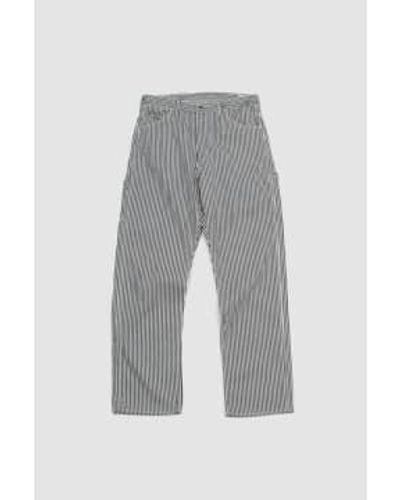 Orslow Painter Pants Hickory Stripe 3 - Gray