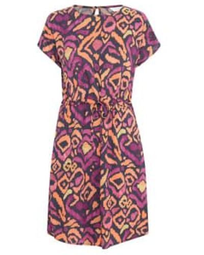 B.Young Byoung Mjoella Oneck Dress 2 In Ikat Mix - Rosa