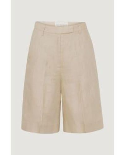 REMAIN Birger Christensen Kiki Shorts Linen - Natural