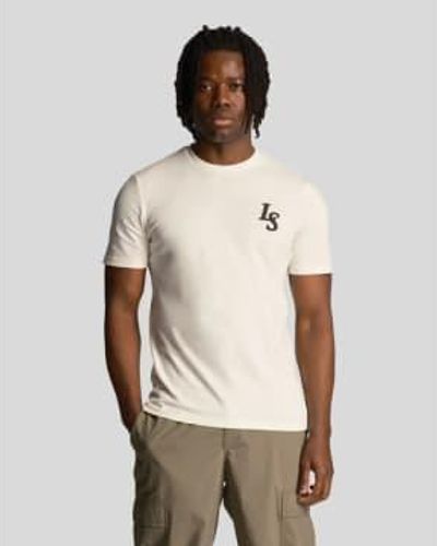 Lyle & Scott Ts2017v Club Emblem T Shirt - Natural
