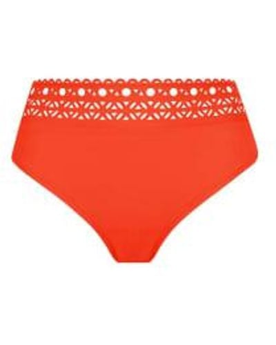 Lise Charmel Ajourage couture high wait bikini brief in - Rot