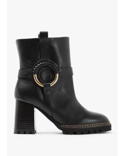 See By Chloé S Hana Heeled Ankle Boots - Black
