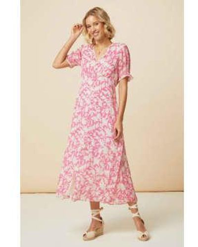 Aspiga Sally Anne Tea Dress /white S - Pink