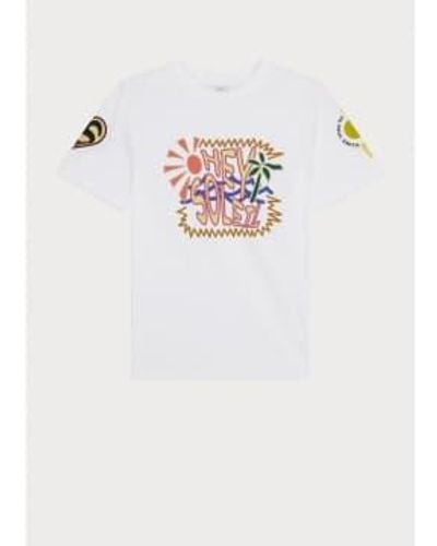 Paul Smith Hey soleil t-shirt col: 01 blanc, taille: s
