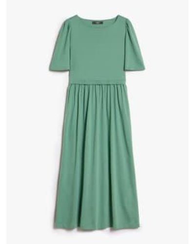 Weekend by Maxmara Snack Jersey Short Sleeve Midi Dress Size: S, Col: Co - Green