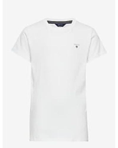 GANT The Original Ss T Shirt - Bianco