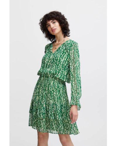 Atelier Rêve Green Irmimi Printed Dress