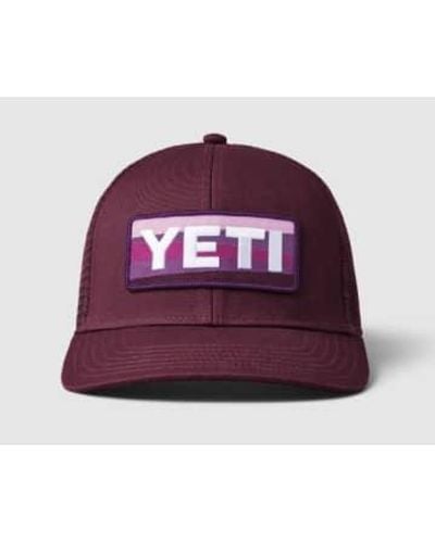 Yeti Sunrise Badge Low Pro Trucker Cap Plum - Viola