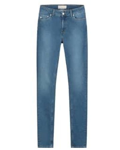 MUD Jeans Jean hazen skinny pur - Bleu