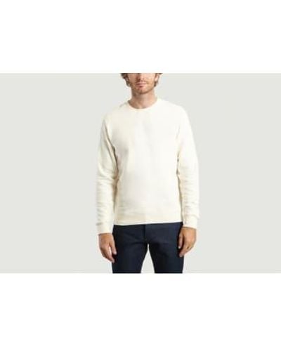 Sunspel Loopback Sweatshirt - Bianco