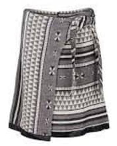 NÜ Nu Embroidered Skirt Xs - Gray
