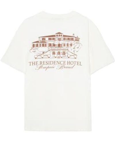 Pompeii3 Residence Short Sleeved T Shirt - Bianco