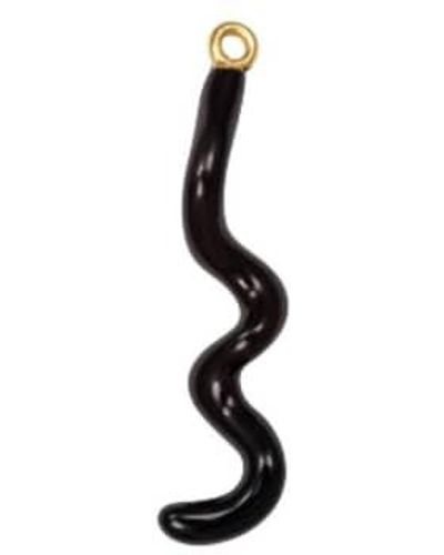 Lulu Spiral Earring Add On 1 Pcs / One Size - Black