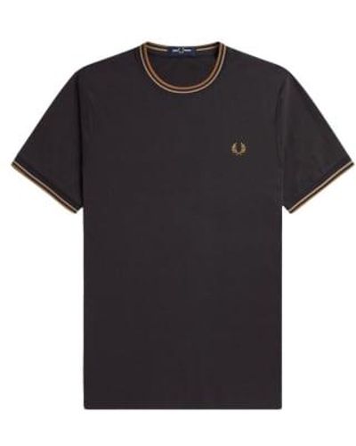 Fred Perry Twin Tipped T-shirt L Stone - Black