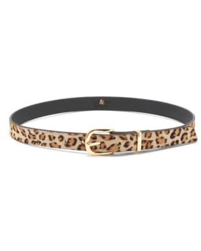 Bell & Fox Erina Waist Belt Leopard Small - Brown