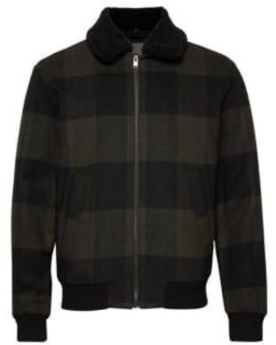 SELECTED Teddy Jacket With Sheep Collar L - Black